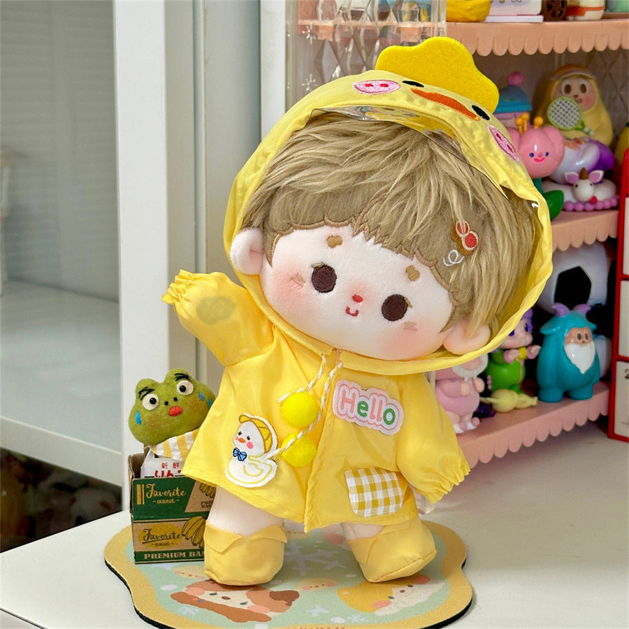 10cm20cm Cotton Doll Outfit Set Cute Animal Outdoor Raincoat