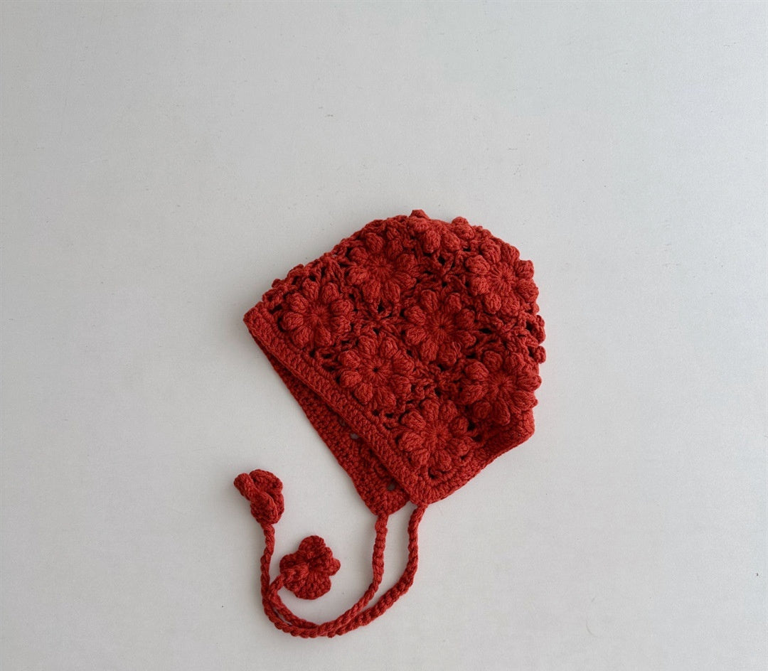 Breathable Lace Up Earflaps Woolen Hat Girl - Cindi Book