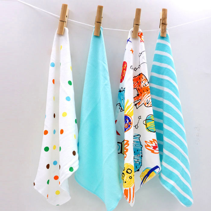Newborn Cotton Gauze Saliva Towel Foreign Trade Baby Feeding Towel 8 Packs - Cindi Book
