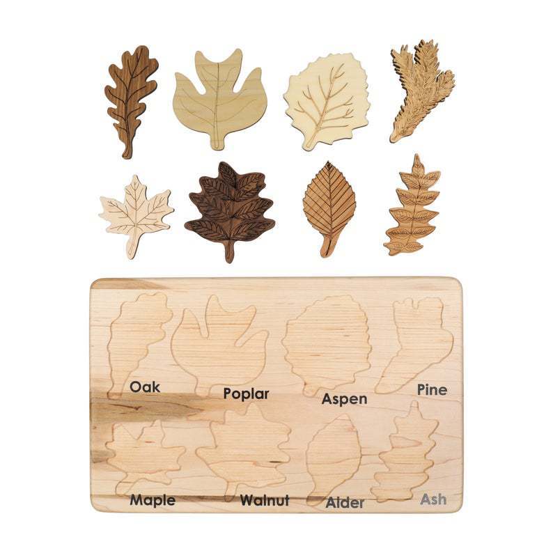 Leaves Montessori Puzzle Stem Toy - Cindi Book