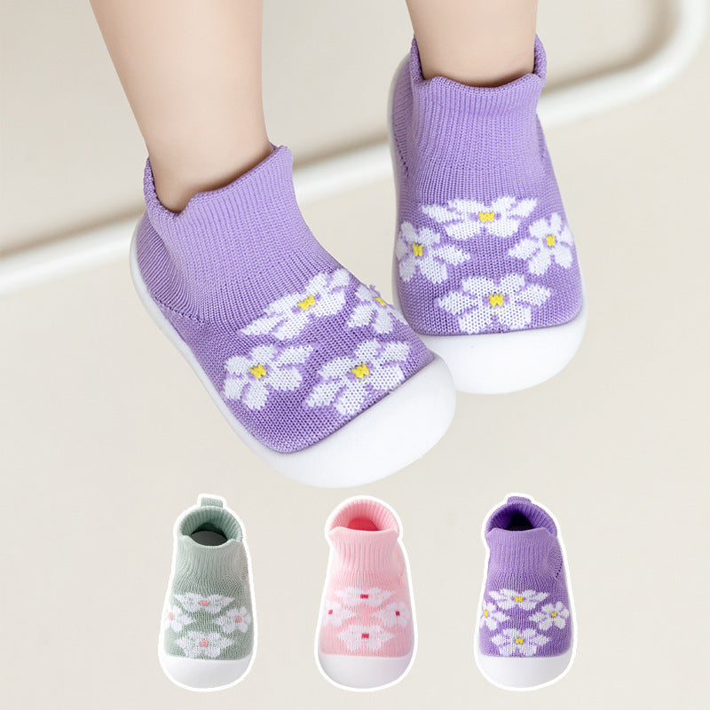 Baby Soft Bottom Non-slip Knit Breathable Toddler Shoes - Cindi Book
