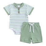 Baby Jumpsuit Short Sleeve Toddler Jumpsuit Romper Shorts Suit - Cindi Book