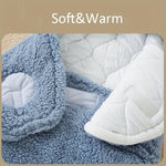 Super Soft Baby Sleeping Bag Fluffy Fleece Newborn Blanket Swaddle Blankets, Unisex Baby Wrap For Newborn Baby Boys Girls With Head-Protecting & Head-Supporting Function, Wearable Swaddle Sleep Sack - Cindi Book