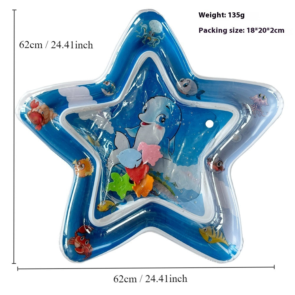 Children's Inflatable Marine Animal Racket Water Cushion Baby Crawling Racket Water Bag Racket Water Cushion Climbing Pad - Cindi Book