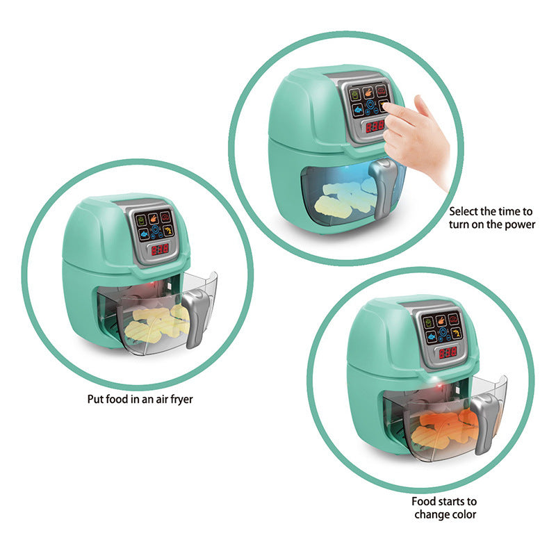 New Children Play House Kitchen Simulation Toy Air Fryer - Cindi Book