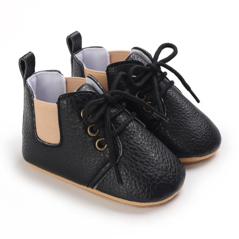 Spring And Autumn Baby Soft Bottom High-top Casual Toddler Shoes For 0-1 Years Old - Cindi Book