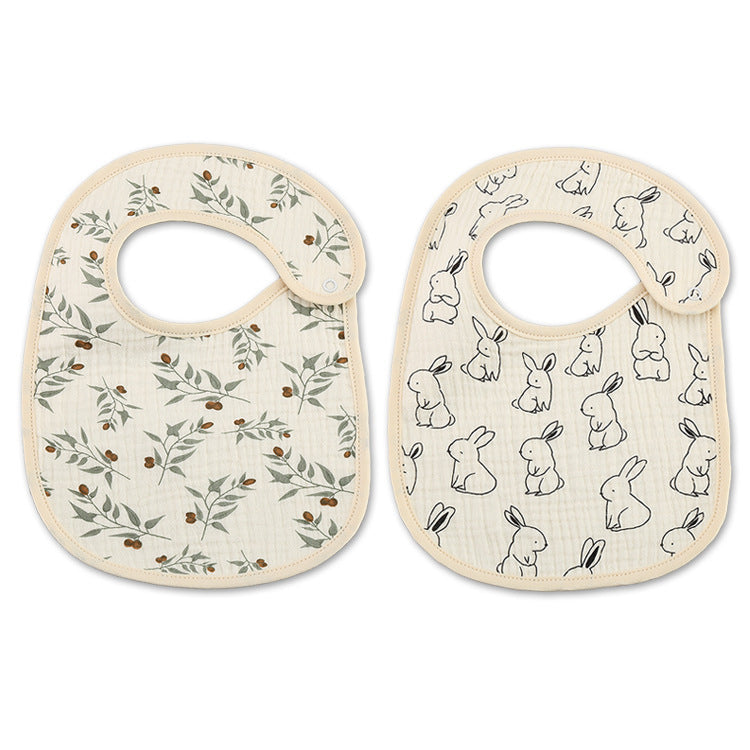 Thin Kids' Bib Pure Cotton Waterproof Gauze Saliva Towel - Cindi Book