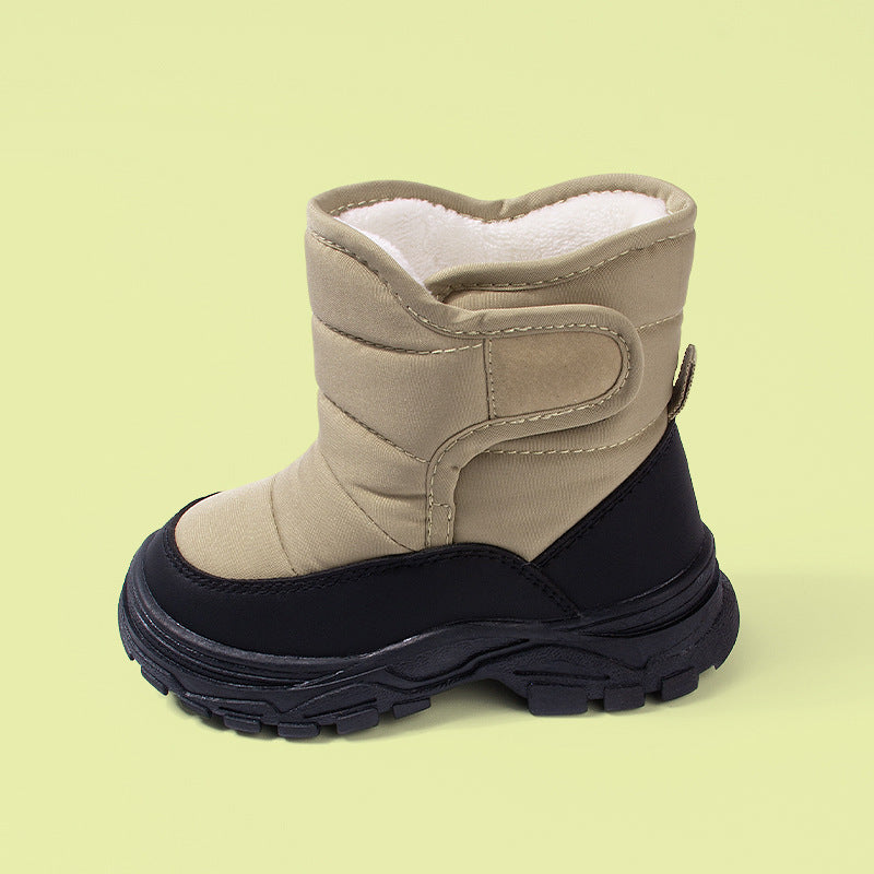 Warm Thick-soled Boots For Boys High-top Insulated Cotton Sneakers - Cindi Book