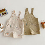 Simple Fashion T-shirt Fashion Baby Korean Style Cartoon Suspender Pants - Cindi Book