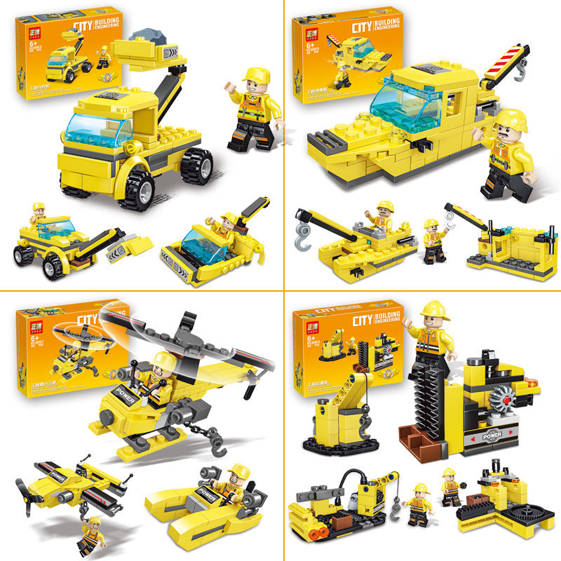 Construction Vehicle Assembly Building Block Toy Car Set - Cindi Book