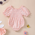 Little Sun Print Puff Sleeve Romper - Cindi Book