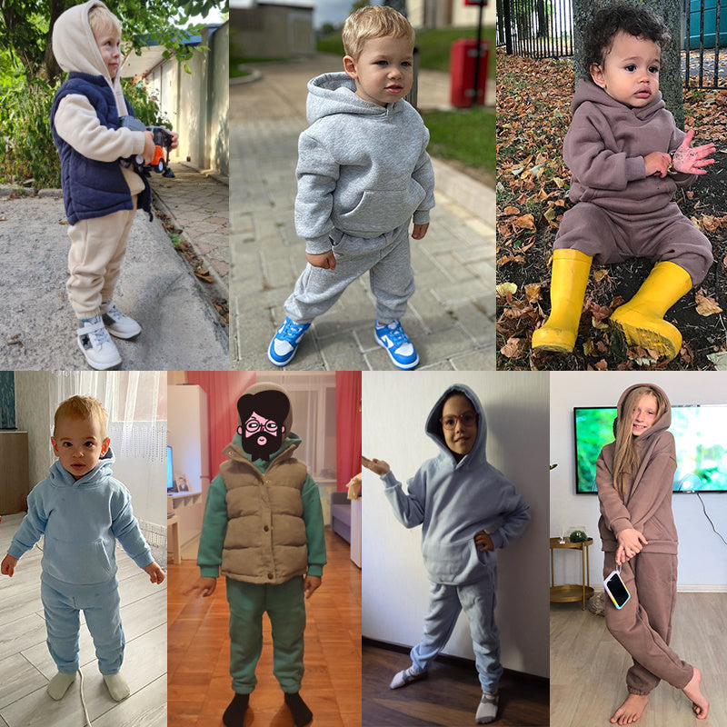 Children's New Winter Fleece Sweater Set - Cindi Book