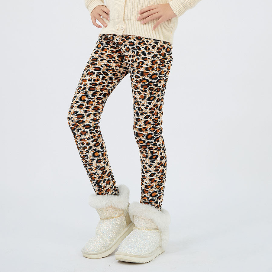 Girls' Autumn And Winter Thermal Base Medium And Large Printed Velvet - Cindi Book