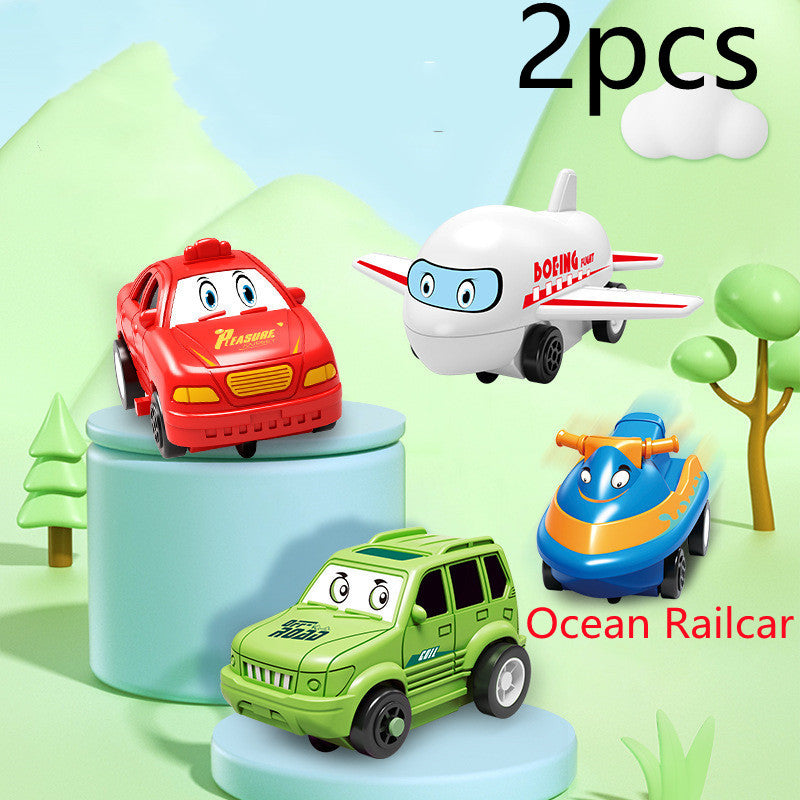 Children Puzzle Electric Railroad Speeder DIY Assembly Electric Car Automatic Rail City Scene Construction Education Toy Gift - Cindi Book