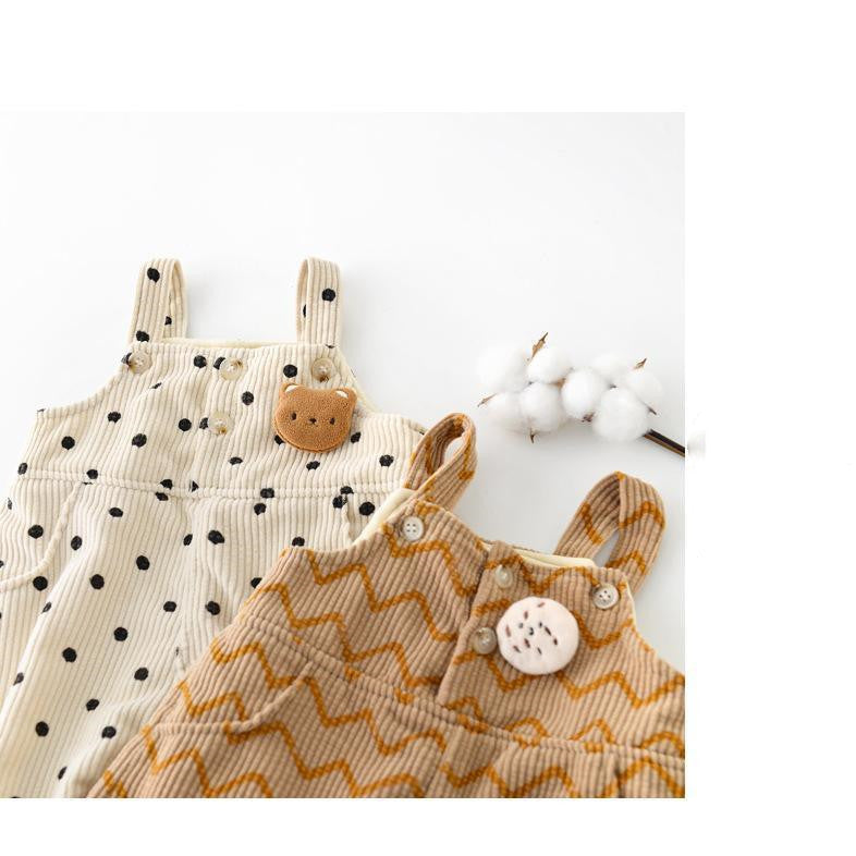Autumn and Winter Plush Boys and Girls Suspenders