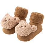 Baby Socks Terry Plus Velvet Thickened Middle Tube Non-slip - Cindi Book