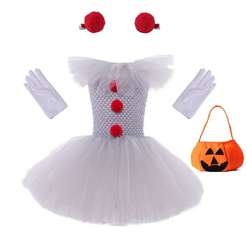 Mesh Princess Dress Set Children's Halloween Costume - Cindi Book
