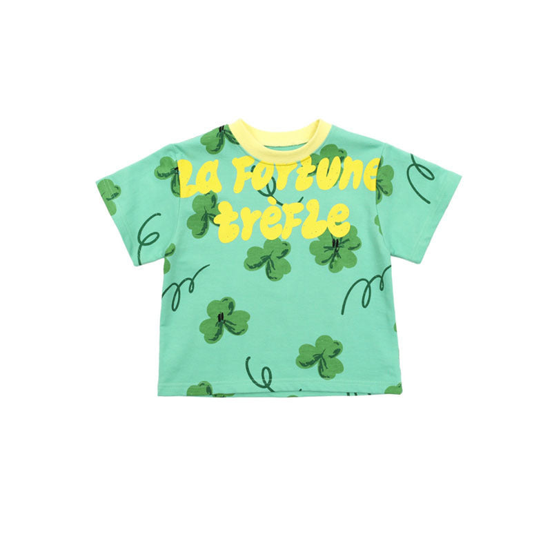 Fashion Printed T-shirt Shorts For Boys And Girls - Cindi Book