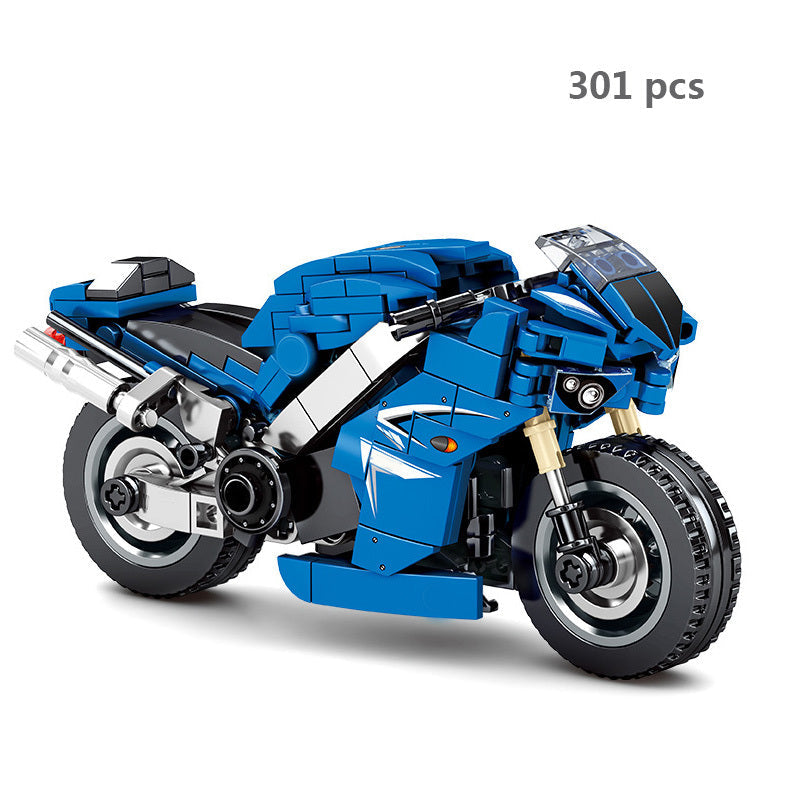 Cross-country Motorcycle Building Block Puzzle Toy - Cindi Book