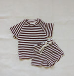 Children's Waffle Stripe Short Sleeve - Cindi Book