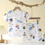 Children's Loungewear Pajamas Pure Cotton Underwear Set - Cindi Book