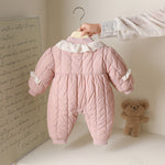 Baby Girl Autumn And Winter New Cute Princess Thin Cotton Romper Girl Romper Outwear - Cindi Book
