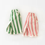 Infant Spring High Waist Color Striped Casual Trousers - Cindi Book