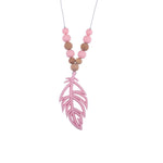 New Baby Products Silicone Leaf Teether Necklace - Cindi Book