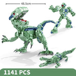 Boy Dinosaur Building Blocks Mechanical Tyrannosaurus Rex Puzzle Assembly Toy - Cindi Book