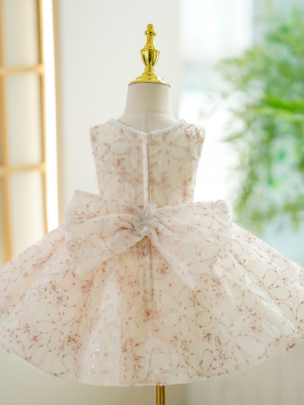 Champagne-colored High-end Piano-style Tutu Performance Outfit - Cindi Book