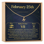 February 25th Pisces Necklace