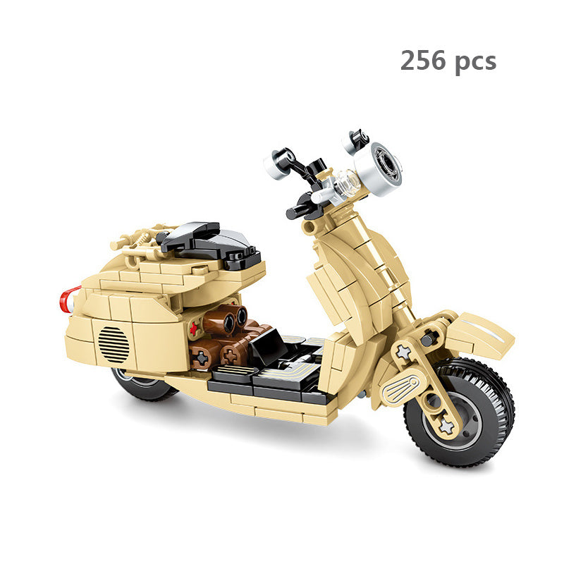 Cross-country Motorcycle Building Block Puzzle Toy - Cindi Book