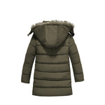 Boys Large Fur Collar Padded Warm Cotton Jacket - Cindi Book