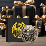Vintage Kesulu Style, Super Refined Metal Octopus Dice Turntable Gift Box, Immersive Board Game Experience, D20 Random Surprise, Necessary Props For D&D Team - Cindi Book