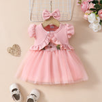 Girls' Sleeveless Short Top Mesh Dress - Cindi Book