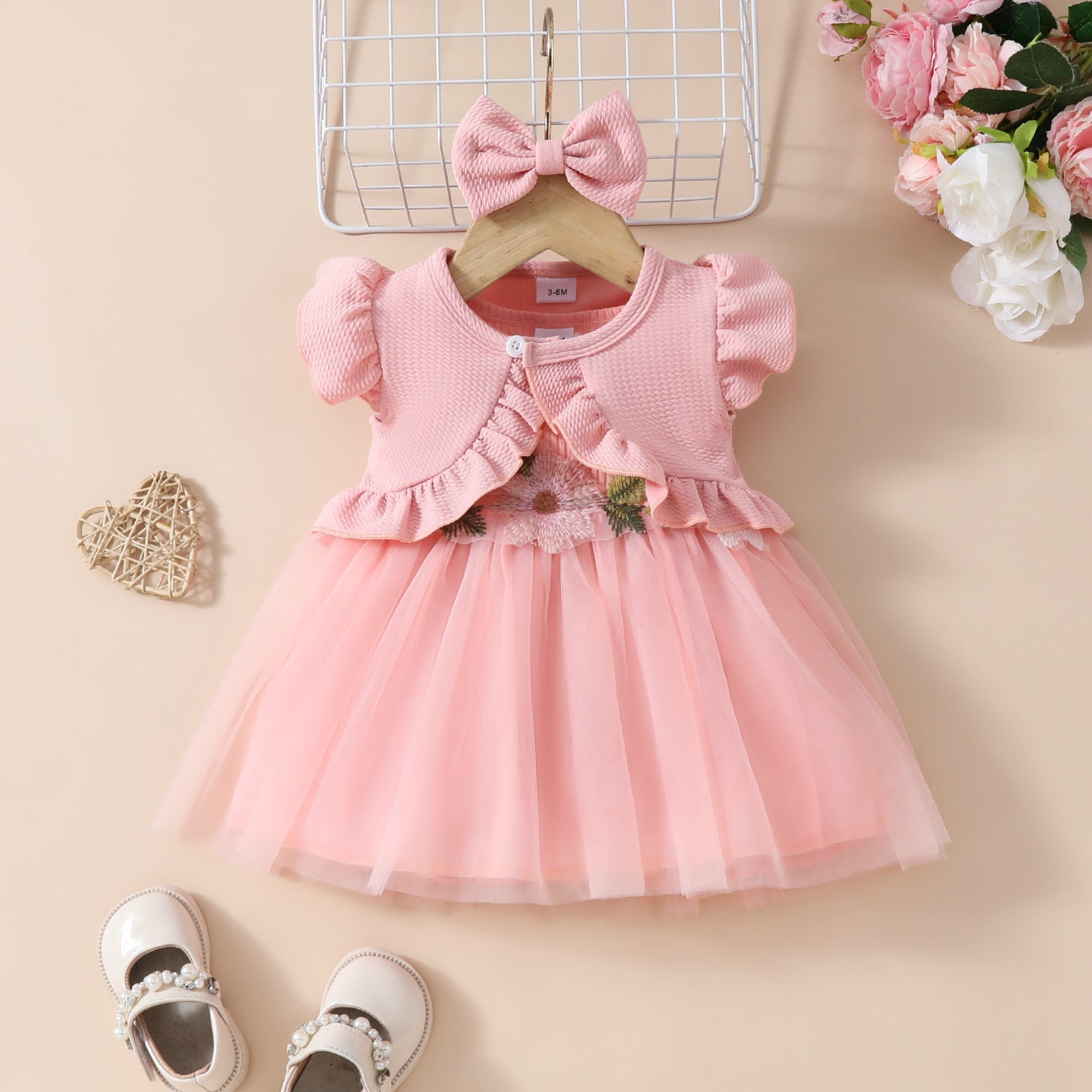 Girls' Sleeveless Short Top Mesh Dress - Cindi Book
