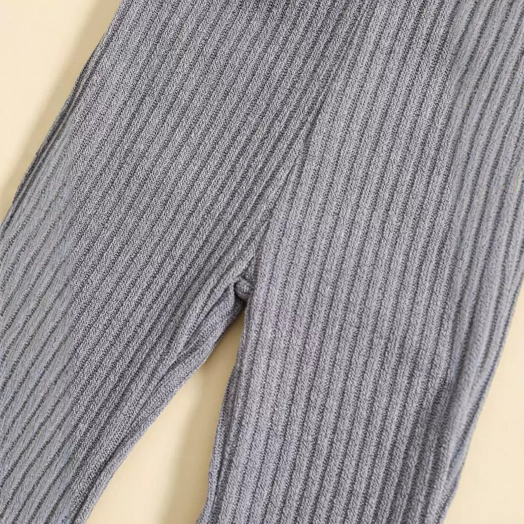Girls' Knitted Cotton Leggings Warm-keeping Pants Long Pants Straight-leg Pants - Cindi Book