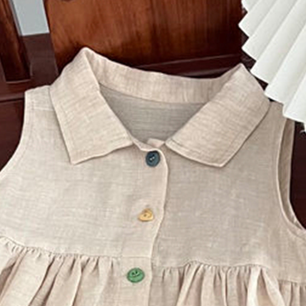 Girls Fashion Sleeveless Breathable Dress - Cindi Book