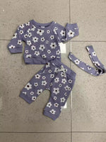 Personality New Waffle Print Sweater Suit - Cindi Book