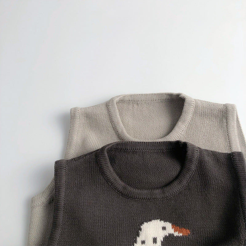 Spring And Autumn Vest Sleeveless Jacquard Knitted Cotton - Cindi Book