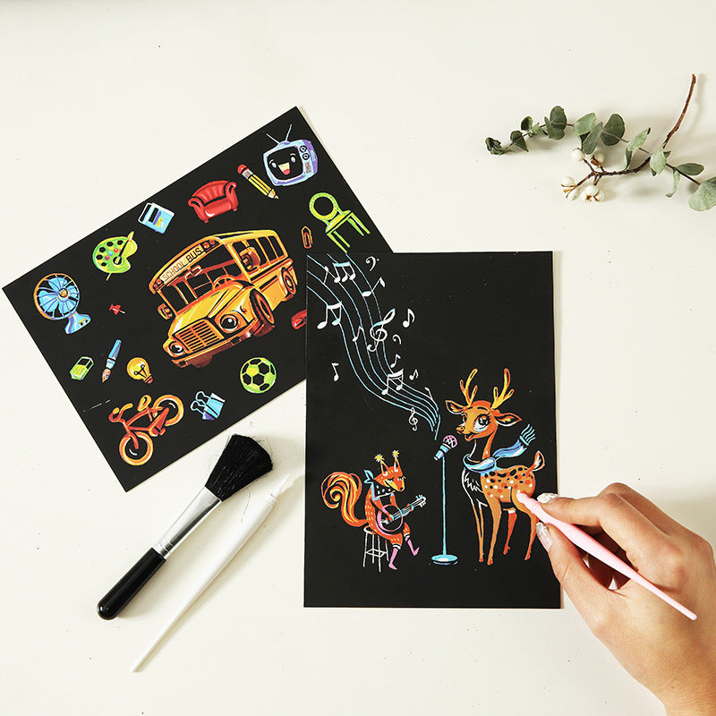 Dreamlike Scratch Art Paper For Kids Crafts - Cindi Book