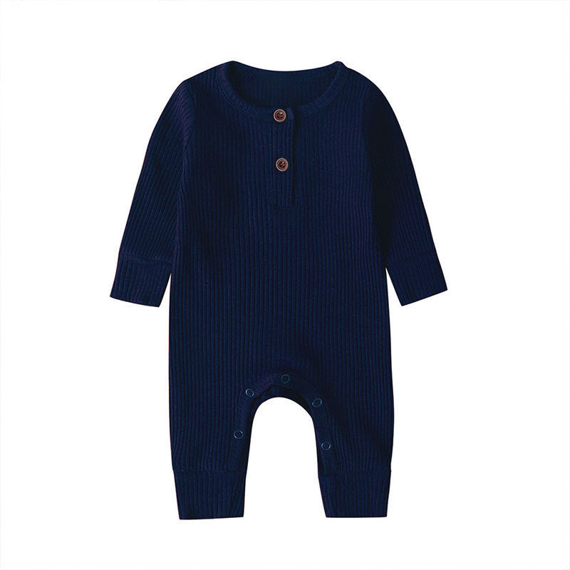 New Baby Jumpsuit Sunken Stripe Trousers Romper Western Style - Cindi Book