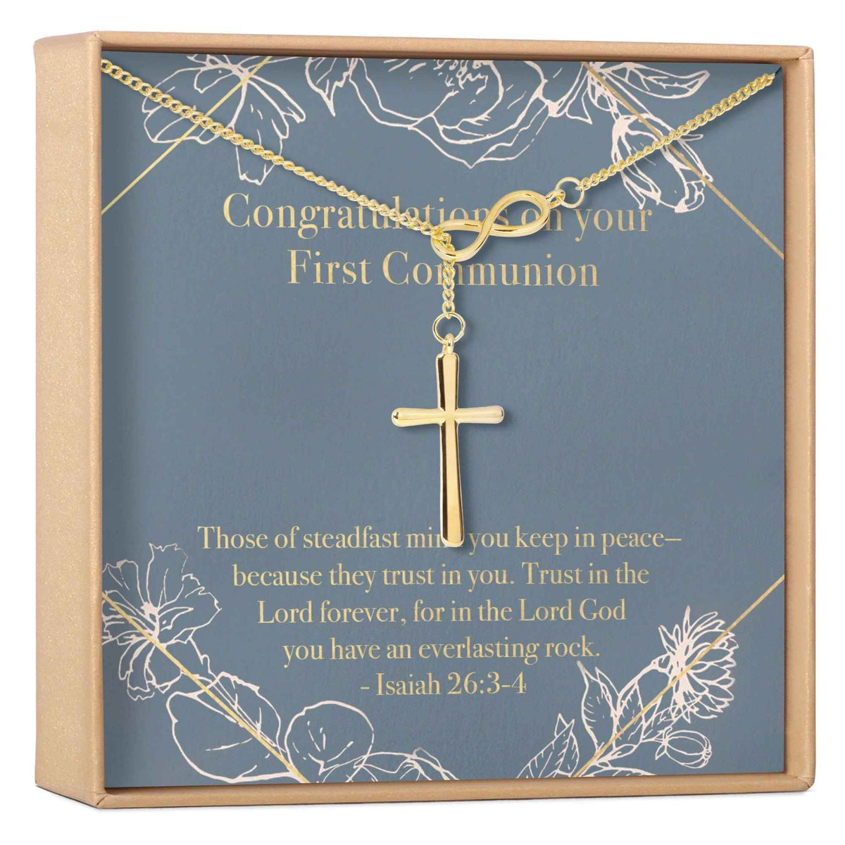 First Communion Cross Necklace