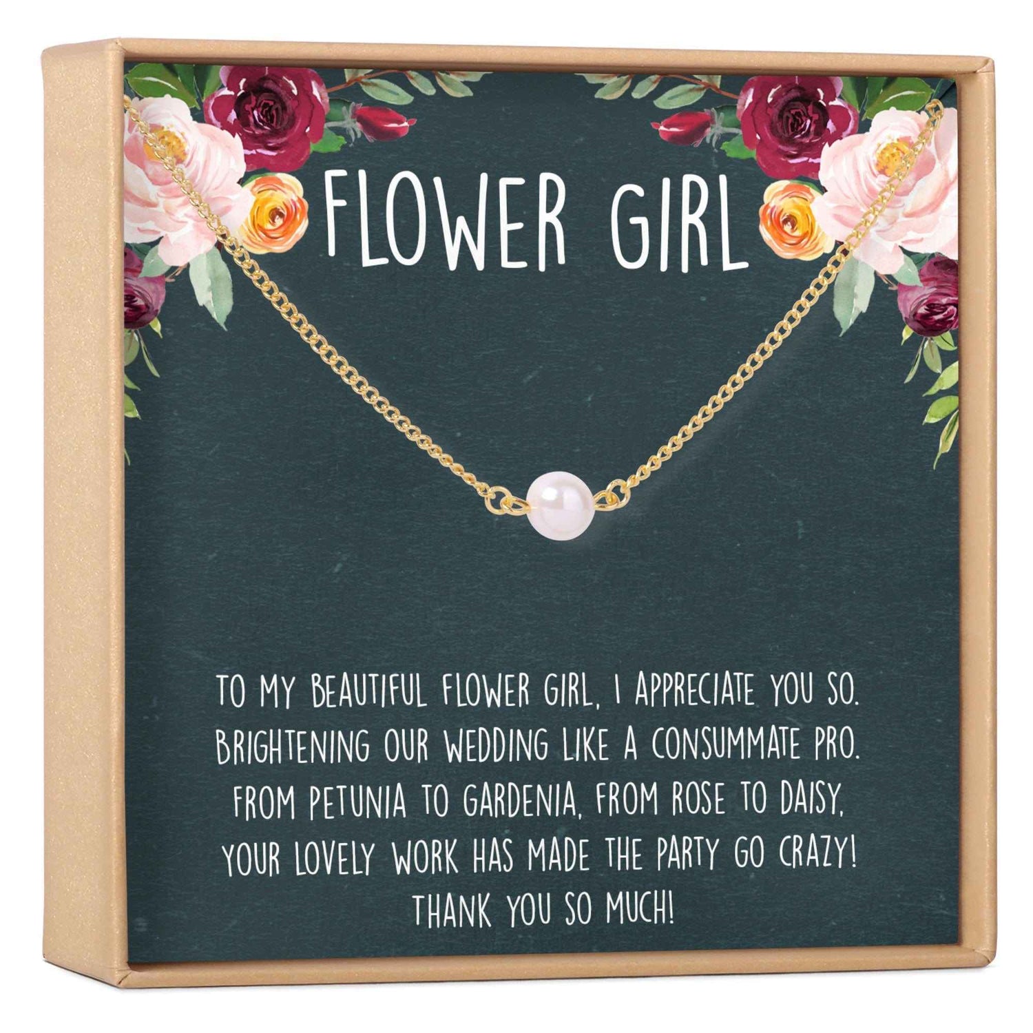 Flower Girl Necklace, Multiple Styles