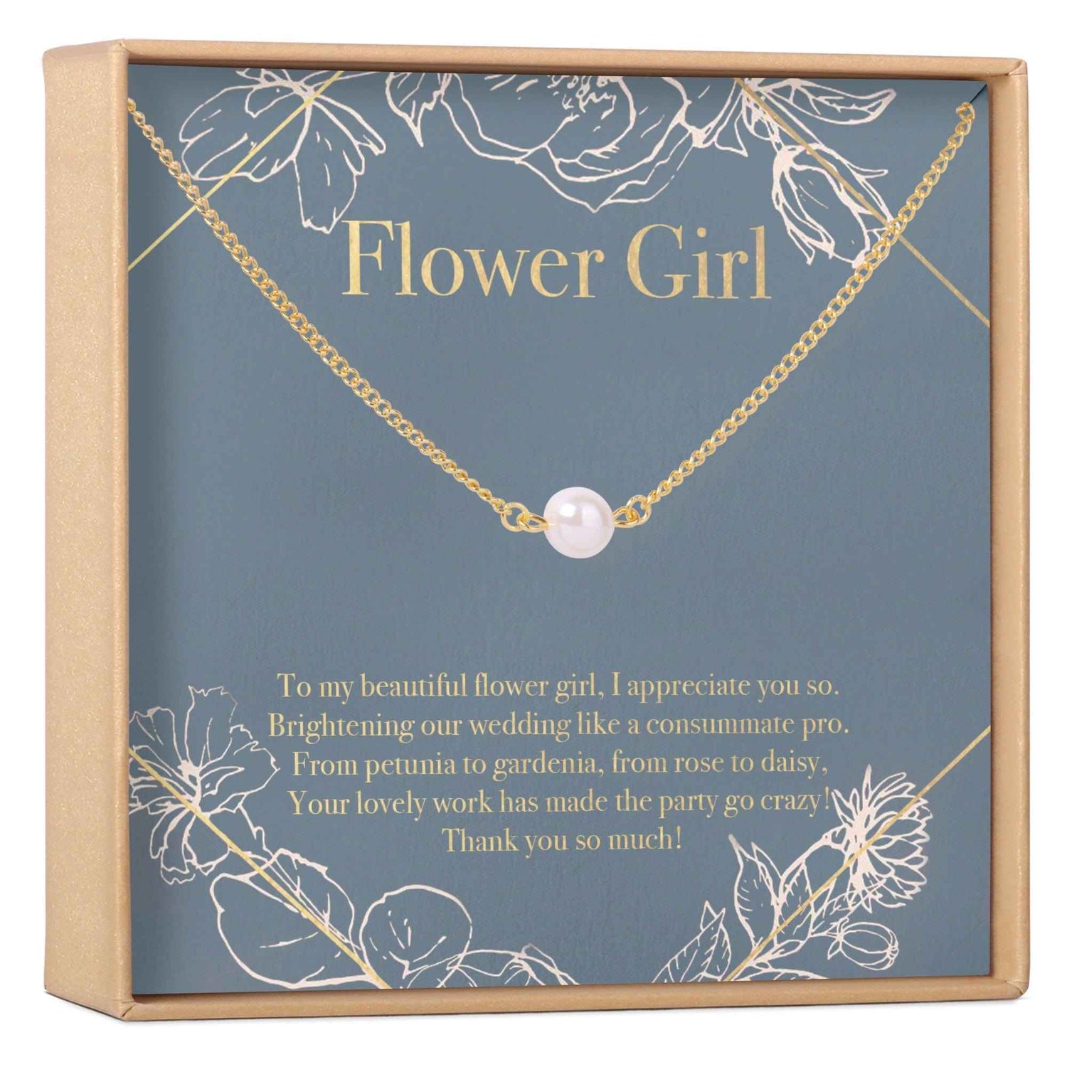 Flower Girl Necklace, Multiple Styles