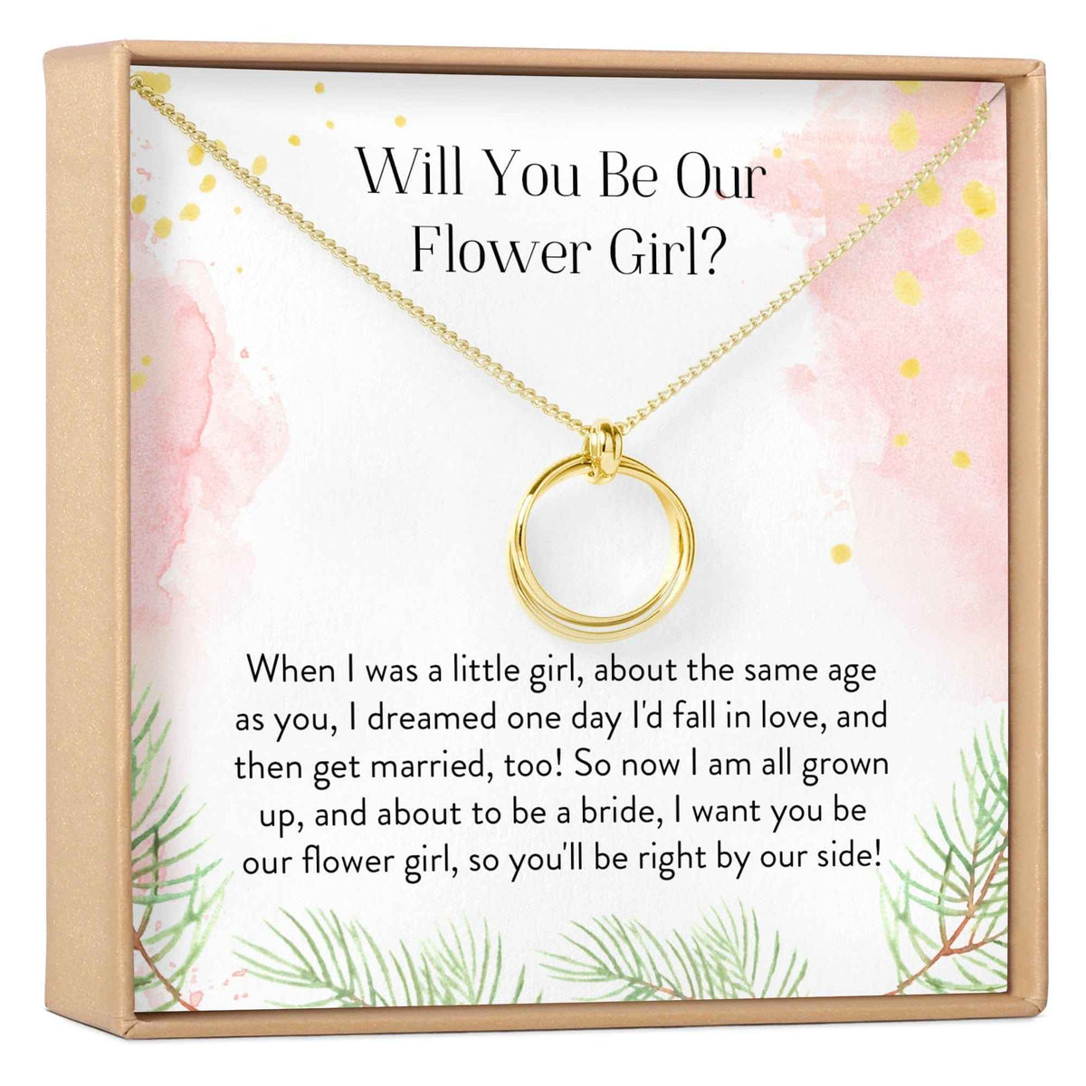 Flower Girl Necklace, Multiple Styles
