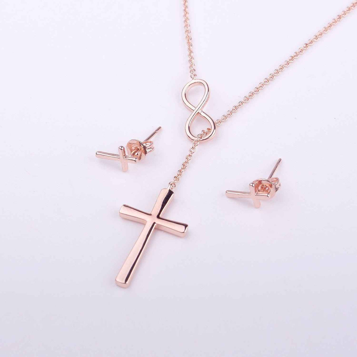 Foster Daughter Cross Earring and Necklace  Jewelry Set