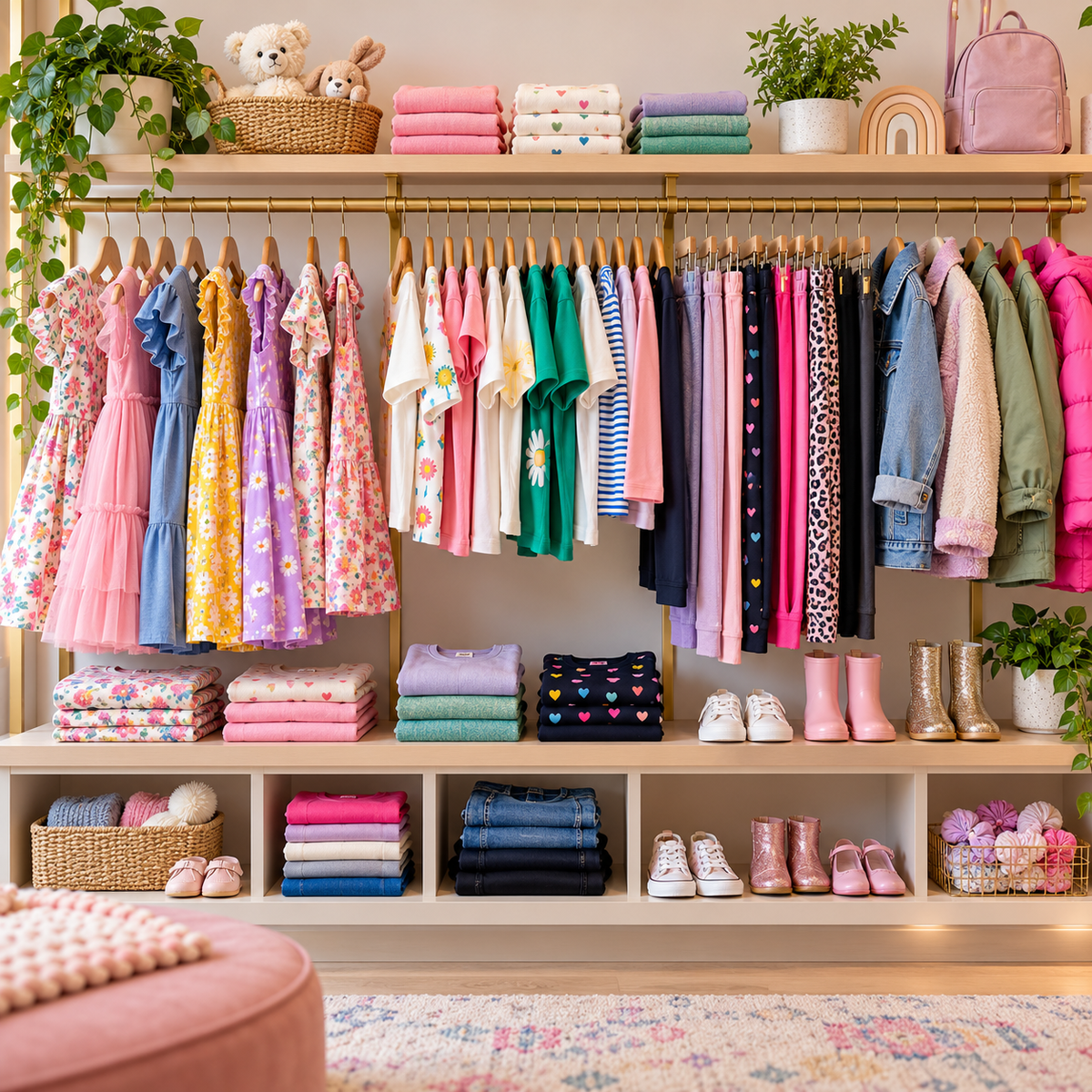 Modern girls clothing collection
