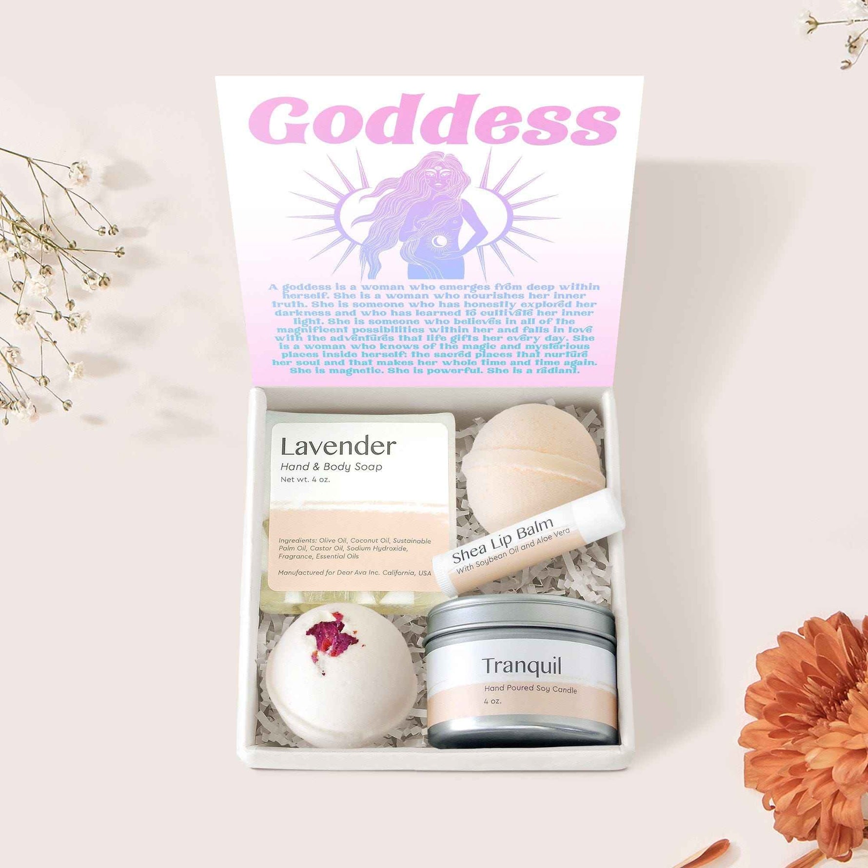 Goddess Compass Necklace Gift Box Set