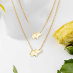 Godmother-Goddaughter Elephant Necklace Set